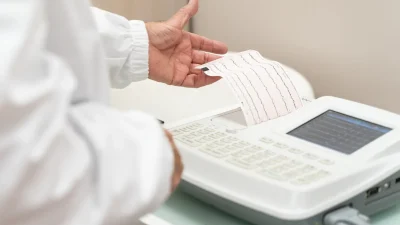 Visita medico sportiva non agonistica: stampa del tracciato elettrocardiografico da elettrocardiografo, Progetto Salute Capriate San Gervasio